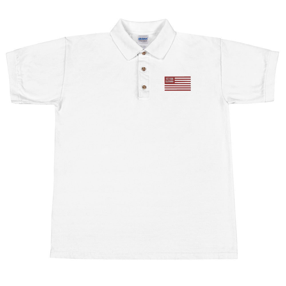 1ST FAM CLOTHING Embroidered Polo Shirt