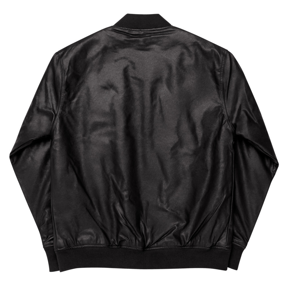 1ST FAM CLOTHING COLLECTION Leather Bomber Jacket