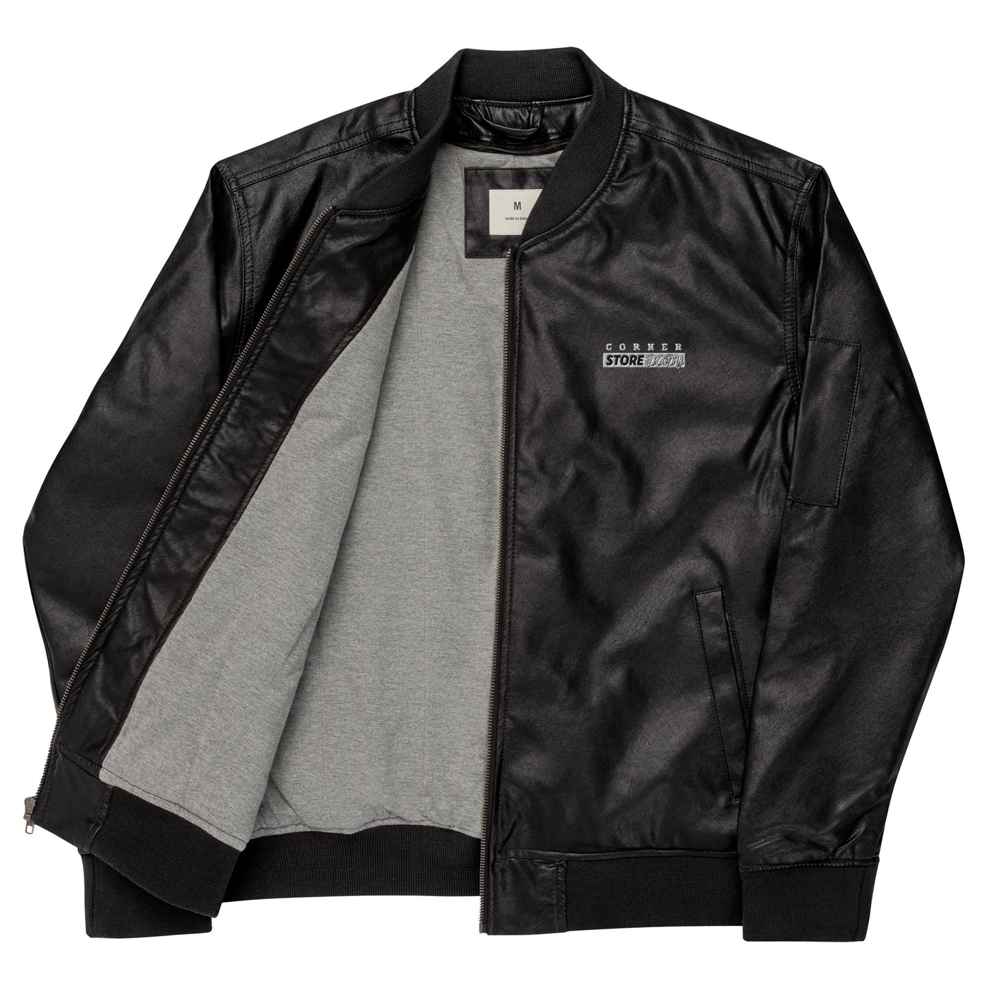 Corner Store Baby - Leather Bomber Jacket