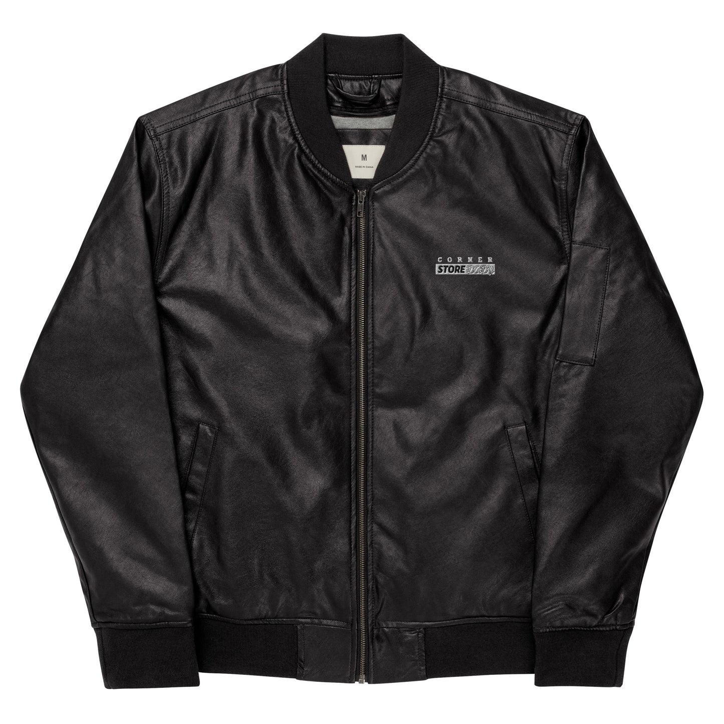 Corner Store Baby - Leather Bomber Jacket