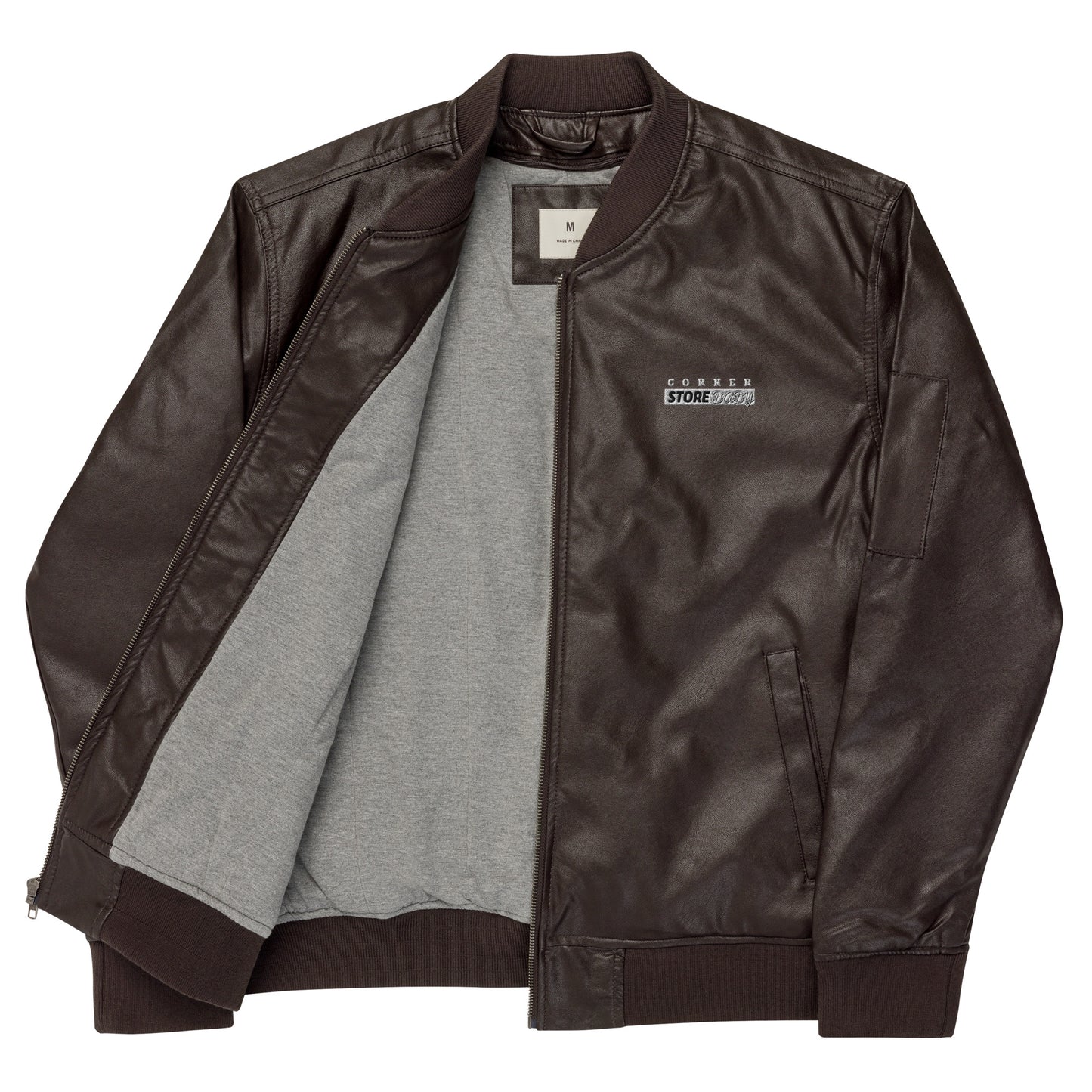 Corner Store Baby - Leather Bomber Jacket