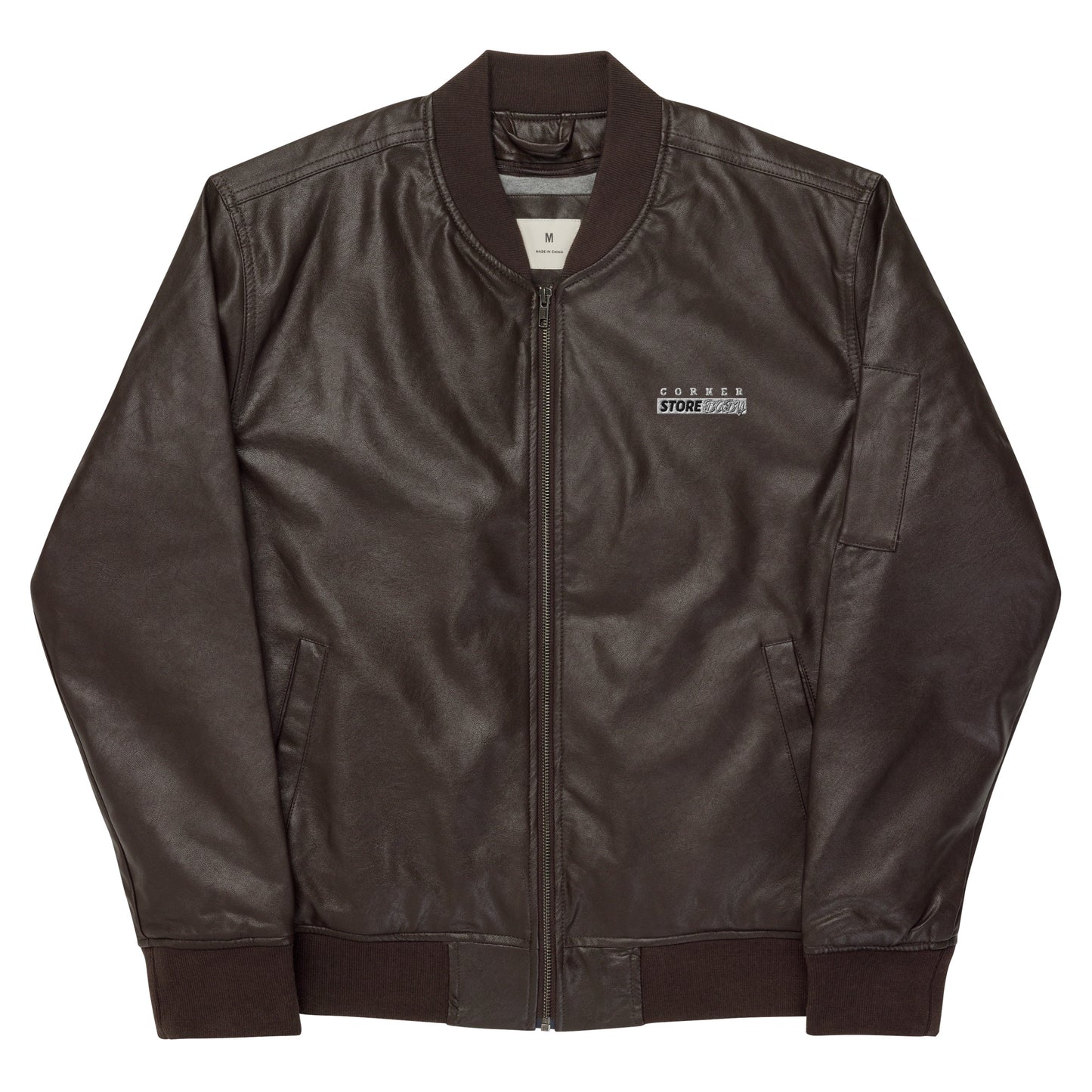 Corner Store Baby - Leather Bomber Jacket