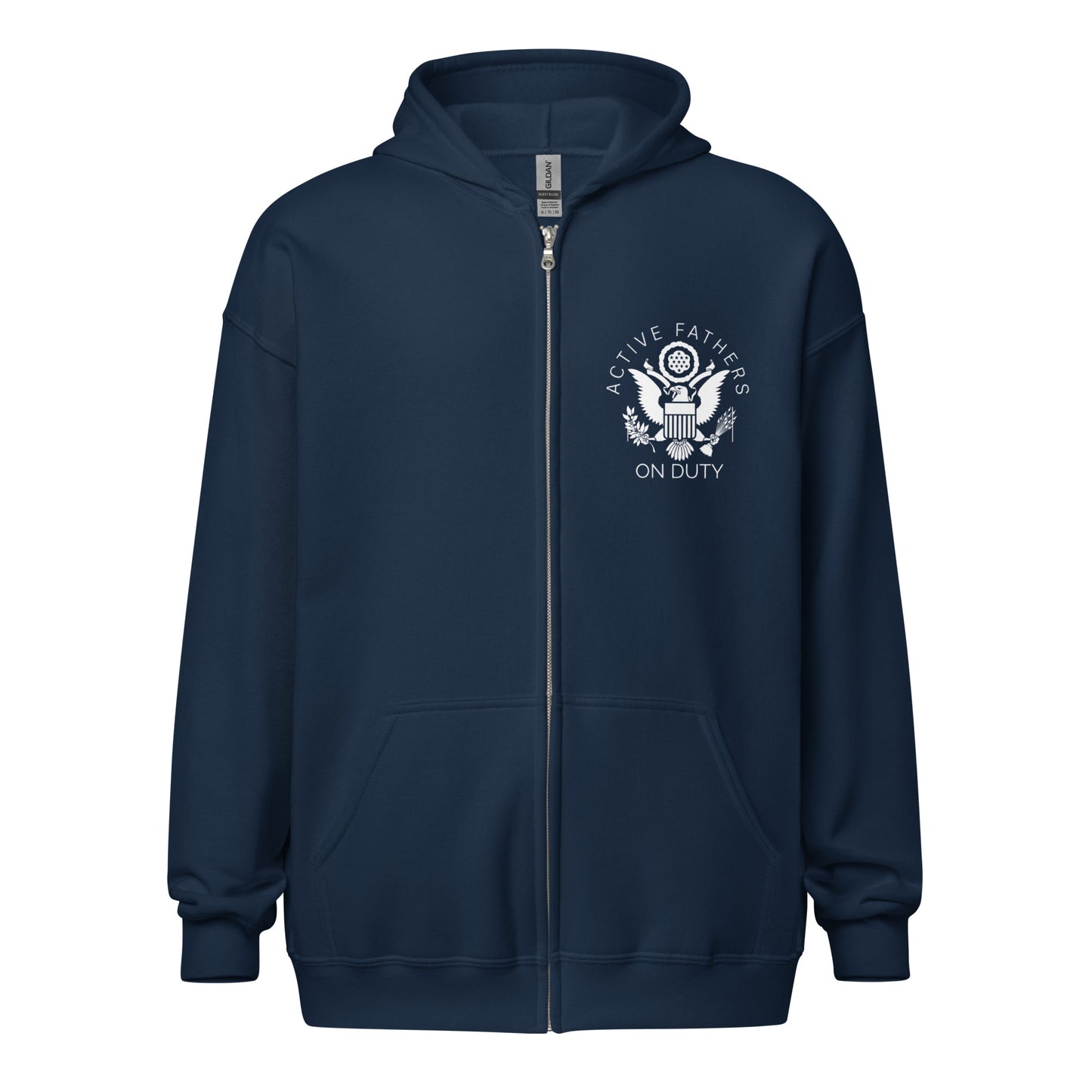 Active Fathers on Duty -Unisex heavy blend zip hoodie