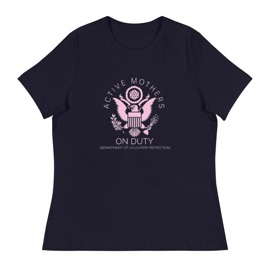 Active Mothers on Duty- Women's Relaxed T-Shirt