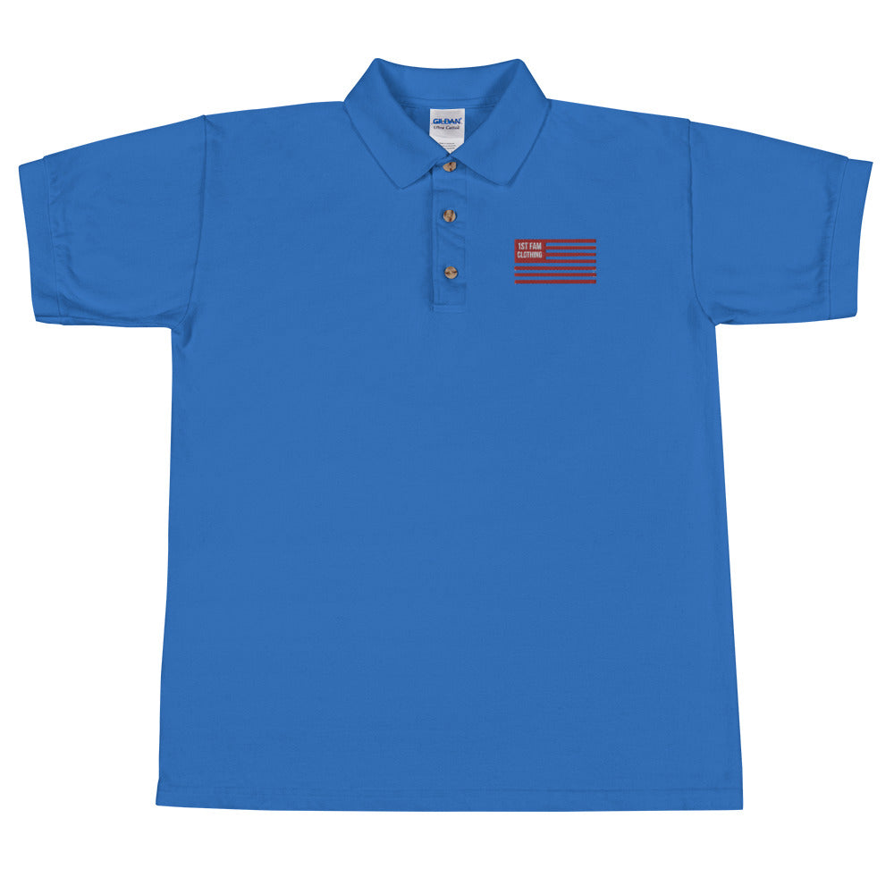 1ST FAM CLOTHING Embroidered Polo Shirt