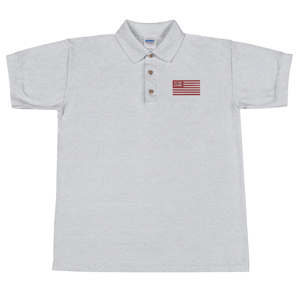 1ST FAM CLOTHING Embroidered Polo Shirt