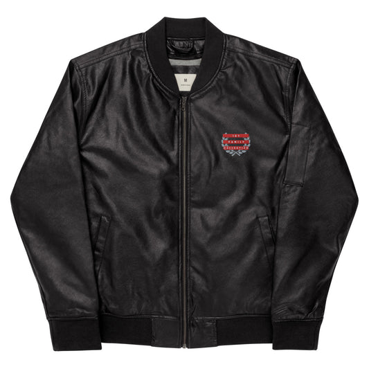 1ST FAM CLOTHING COLLECTION Leather Bomber Jacket
