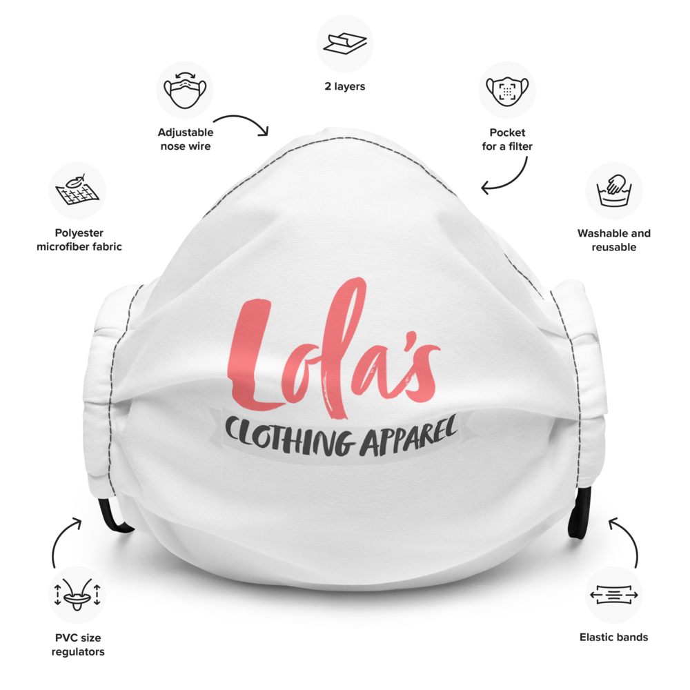 Lola's Clothing  Apparel - Premium face mask