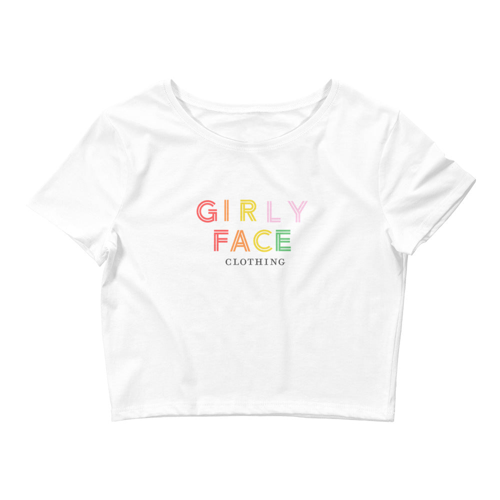 Girly Face - Women’s Crop Tee