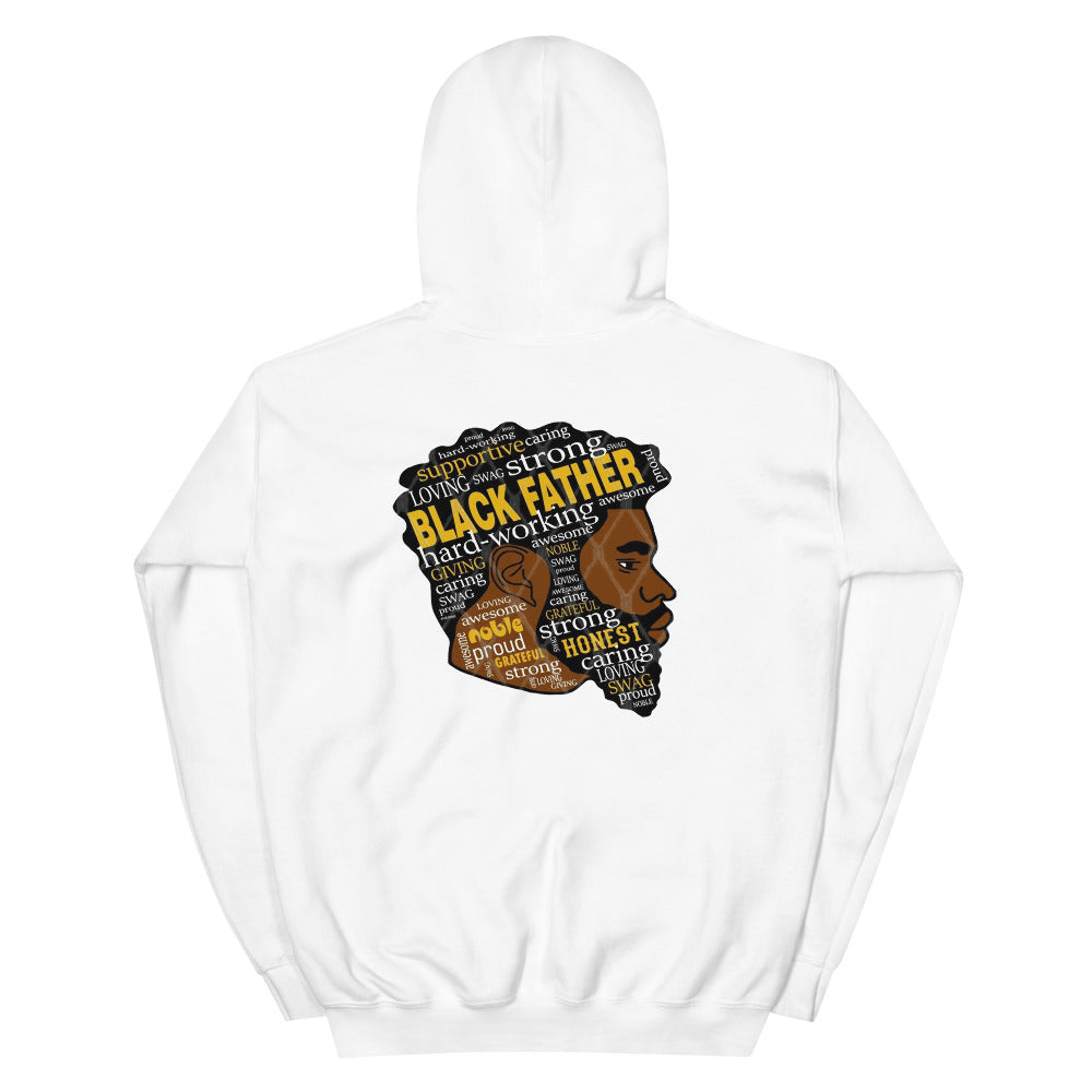 Black Father- Unisex Hoodie Diagonal Design